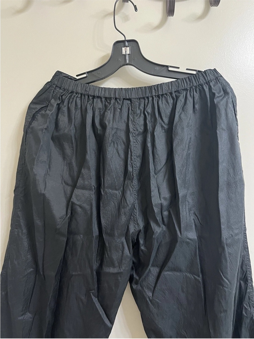 Black Women's Cropped Wide-Leg Pants with Lace Trim Nwot Sz S - Picture 9 of 12